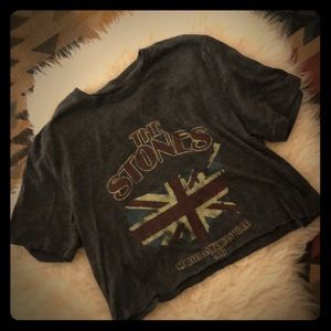 Rolling Stones Crop Music Tee